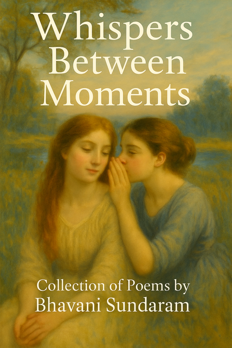 Whispers Between Moments, book cover
